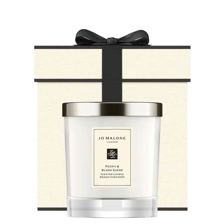 Peony & Blush Suede Home Candle