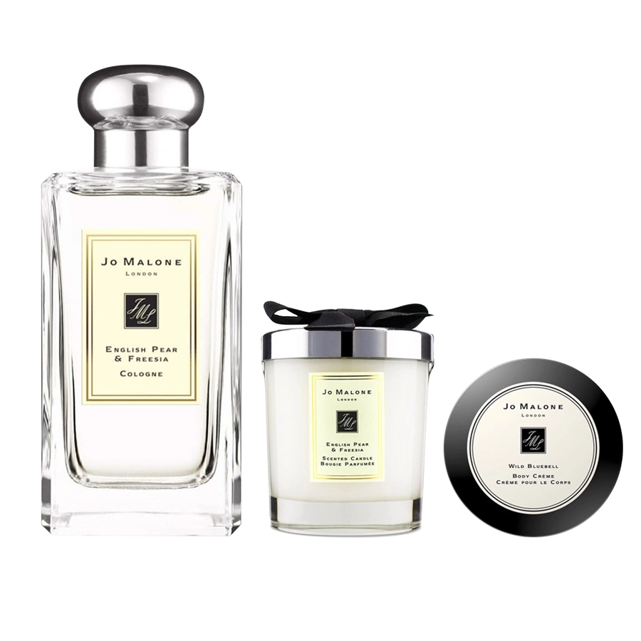 Set English Pear 100ml+candle+Body cream